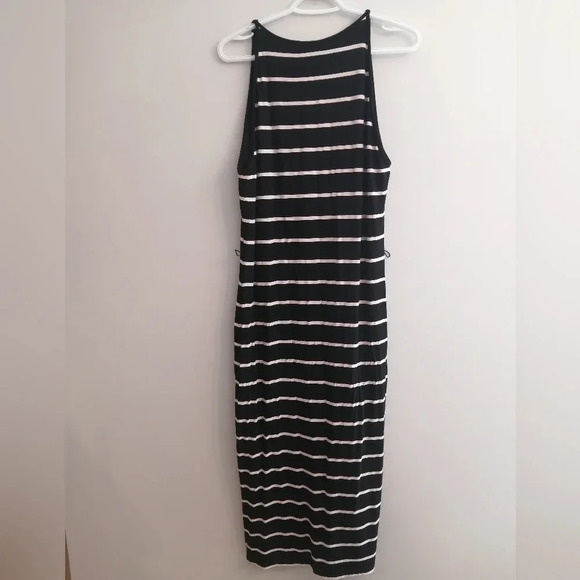 Ted Baker Linn Striped Jersey Sleeveless High Neck Midi Dress Size 5 TB or 12 US - Picture 4 of 16